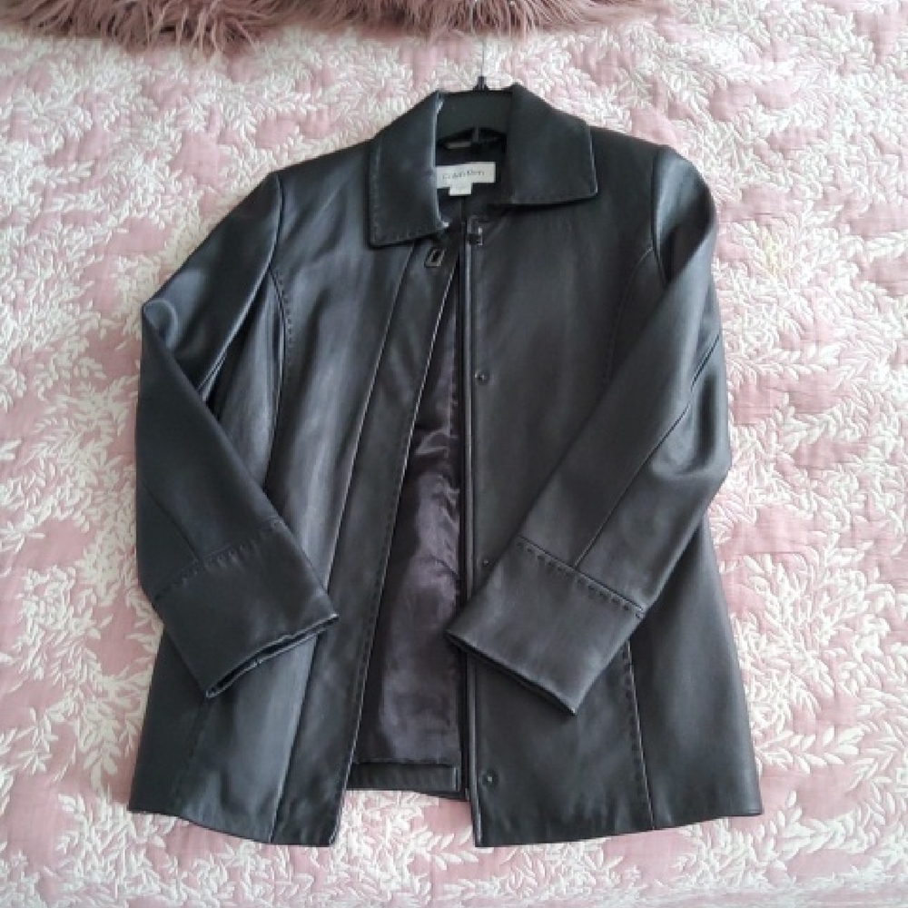 Calvin Klein Black Leather Jacket